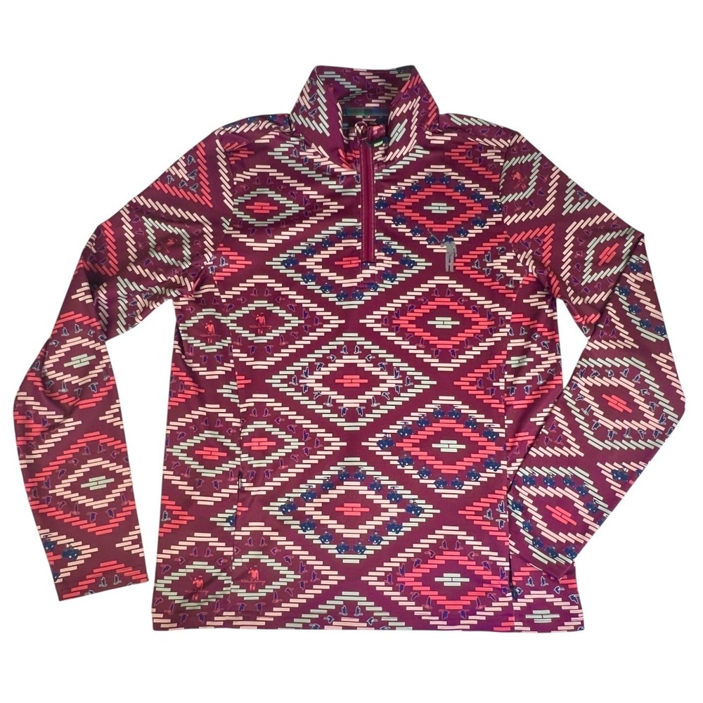 William Murray Women's Sz M 1/4 Zip Chip Shot Pocket Pullover NWOT $115